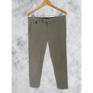 Ted Baker London Mens Slim-Fit Cotton-Blend Khaki Chinos Pants 30R